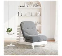 Futon sofa bed solid pine wood 70x206x11cm white in rey 60x200x8cm foam fold