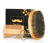 Futricy Fathers Day Gifts for Dad, Beard Grooming Kit for Grandpa Men Him Boyfriend Husband, Anniversary Birthday Christmas Gifts for Dad, Beard Travel Set with Brush, Comb, Scissors, Nail Clipper Set