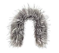 Futrzane Classic Hood Trim - Faux Fur Trim for Hood Replacement - Fur Attachment (L, Ash Classic)