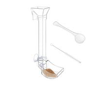 -Futterschale, Aquarium Futterrohr,Transparent Futterröhrchen mit Glasschale und Saugnapf | Set für Aquarien | Garnelenfütterung, Aufbewahrung, Pflege, Hobby, Aquariums Zubehör