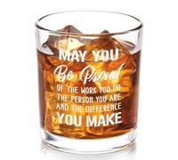 Futtumy May You Be Proud Whiskey Glass 10oz, Christmas Gifts for Coworker Men, Appreciation Gifts for Coworkers, Funny Christmas Gift Ideas for Male Coworker Teacher Nurse Employee Therapist Principal