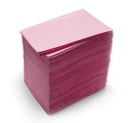 Futuhada 125 PCS Disposable Dental Tattoo Bibs - Pink 3-Ply Waterproof Table Covers, Absorbent Salon Mats, Soft & Durable Patient Pads for Dentist, Nail & Lash Cleaning Supplies, 13"x18" Accessories