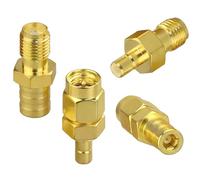 Futuhada SMB Female to SMA Female Connector, 4 Kit DAB Radio Antenna Adapter, RF Coaxial Connector for DAB Car Radio, Hand-held and Amateur Radios, Scanners, Transceivers