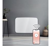 Futura 1000W Curved White WiFi Smart App Control Electric Radiator Heaters for Home, Electric Heater Setback Timer, Lot 20 & Advanced Thermostat Control, Electric Radiators Wall Mounted Only