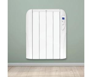 Futura 1000W White Electric Radiator Heaters for Home, Bathroom Safe 24/7 Day Timer Electric Heater Lot 20 & Advanced Thermostat Control Wall Mounted Low Energy Panel Heater with Child Lock