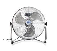 Futura 14” Chrome High Velocity Floor Fan, Heavy Duty Metal Fan, Industrial Cooling Fan with 3 Speeds & Adjustable Tilt Head, Powerful Metal Air Circulator for Gym, Warehouse, Home or Office