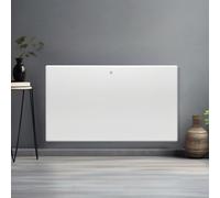 Electric Wall Mounted Panel Heater 1500W Thermostat And Advanced Timer - White