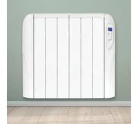 Futura 1500W White Electric Radiator Heaters for Home, Bathroom Safe 24/7 Day Timer Electric Heater Lot 20 & Advanced Thermostat Control Wall Mounted Low Energy Panel Heater with Child Lock