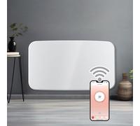 Futura 1500W Curved White WiFi Smart App Control Electric Radiator Heaters for Home, Electric Heater Setback Timer, Lot 20 & Advanced Thermostat Control, Electric Radiators Wall Mounted Only