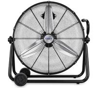 Futura 32 Inch Black Metal Floor Fan, 200W Industrial Fan, 3 Speeds