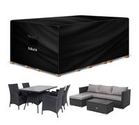 Futura 420D Patio Cover Rectangular 242x162x100cm Weatherproof Outdoor Garden Furniture Cover Futura Black One Size