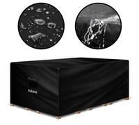 Futura Rectangular Garden Furniture Covers Waterproof 300x250x100cm, 420D Oxford Fabric Outdoor Table, Rattan & Patio garden furniture covers, PVC Lined, Air Vents and UV Safe