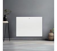 Futura Electric Wall Mounted Panel Heater 2000W Thermostat And Advanced Timer - White, White