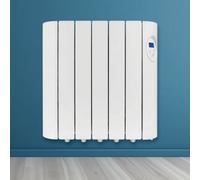 Futura Electric Panel Heater 900W Oil Filled Radiator Day Timer Wall Mounted Low Energy Retention Digital Thermostat Convector