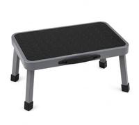 Futura Folding Step Stool, 150kg Capacity, Fold-Flat Steel Platform, Grey