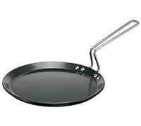 Futura Hard Anodised Induction Model with Flat Bottom Tawa Griddle, Medium, Black