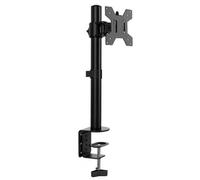 Futura Single Monitor Stand Vertical 13 To 32 Inch Height Adjustable Clamp Mount Supports 8Kg