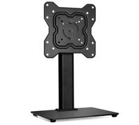 Futura Universal TV Stand, Swivel, Rotation & Height Adjustable Table TV Stand for 17-55 Inch TVs, Tempered Glass Base Pedestal TV Stands with Bracket, Max VESA 200x200mm, 20kg Load & Cable Management