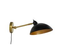 Futura Wall Lamp Matt Black/Gold/ Brass