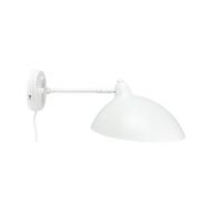 Dyberg Larsen Futura wall light, white, 15W, cable, metal