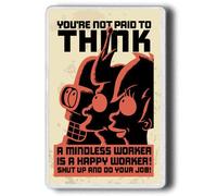 Futurama, you`re not paid to THINK! Fridge Magnet JUMBO Futurama MAGNET