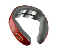 Futurax Pulsex Neck Massager High Blood Pressure, Cervical Massager EMS Pulse Massage with Heat for Shoulder Neck Pain Relief (Red)