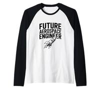 Future Aerospace Engineer Dream Big Space Raglan Baseball Tee