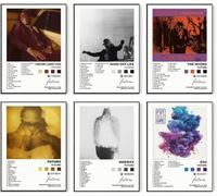 FUTURE Album Cover Signed Limited Poster Print Rapper Music Posters Canvas Wall Art Room Aesthetic Set of 6 for Teen and Girls Dorm Decor 8x10 inch Unframed