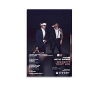 Future Album WE DON'T TRUST YOU Posters Aesthetic Wall Art Decorative Painting Poster Decor Vintage Canvas for Living Room Bed Room 16x24inch(40x60cm) Unframe-style
