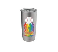 Future All-Star Baseball Rainbow Drip Youth Player Stainless Steel Insulated Tumbler