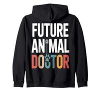 Future Animal Doctor Veterinary Student Vet School Zip Hoodie