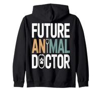 Future Animal Doctor Veterinary Student Vet School Zip Hoodie