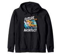 Future Architect Costume for Toddler Adults & Kids Zip Hoodie