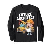 Future Architect Kids Builder Career Dream Playful Long Sleeve T-Shirt