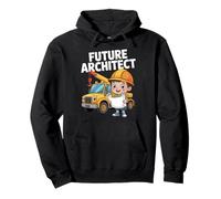 Future Architect Kids Builder Career Dream Playful Pullover Hoodie