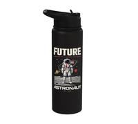 Future Astronaut Lunar Mission Astronomy Space Explorer Stainless Steel Insulated Water Bottle