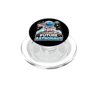 Future Astronaut On The Moon Astronomy Outer Space Kids Boys PopSockets PopGrip for MagSafe