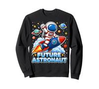 Future Astronaut On The Moon Astronomy Outer Space Kids Boys Sweatshirt