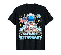 Future Astronaut On The Moon Astronomy Outer Space Kids Boys T-Shirt