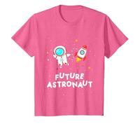 Future Astronaut Rocket Planets Space Science Boys Girls T-Shirt, Youth, Pink Heather, 2T