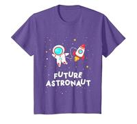 Future Astronaut Rocket Planets Space Science Boys Girls T-Shirt, Youth, Purple Heather, 3T