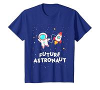 Future Astronaut Rocket Planets Space Science Boys Girls T-Shirt, Youth, Royal Blue, Large