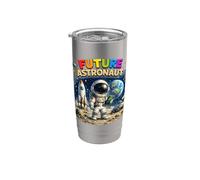 Future Astronaut Space Exploration Rocket Design Stainless Steel Insulated Tumbler