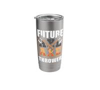 Future Axe Thrower Girl Boy Axe Throwing Stainless Steel Insulated Tumbler