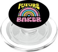 Future Baker Bright Retro Rainbow Occupation PopSockets PopGrip for MagSafe
