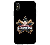Future Baseball Star Kids Player Lover Child Boy Team Case for iPhone X/XS