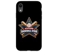 Future Baseball Star Kids Player Lover Child Boy Team Case for iPhone XR