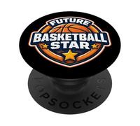 Future Basketball Star Kids Player Lover Child Boy Aspiring PopSockets Adhesive PopGrip