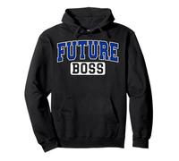Future Boss Varsity Style Entrepreneur Graduation Blue Art Pullover Hoodie