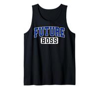 Future Boss Varsity Style Entrepreneur Graduation Blue Art Tank Top